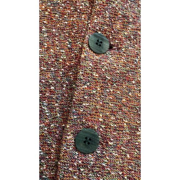 RARE Vintage Missoni Knit Sweater Blazer Shacket Orange Tag Size 52 (US 16) - Picture 5 of 9